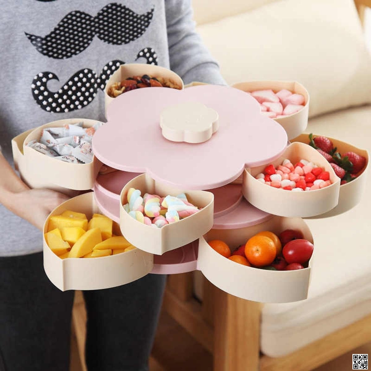Flower 2-Layer Petal Candy Box
