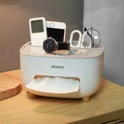 Multi-functional Tissue Box with Storage