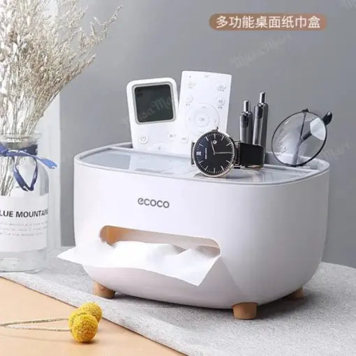 Multi-functional Tissue Box with Storage